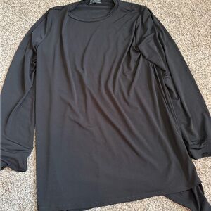Brigitte Brianna Black Long Sleeve Shirt